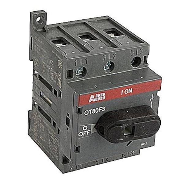 ABB OT80F3 DISCONNECT NON-FUSIBLE SWITCH, 3P, 80A, UL508 by ABB