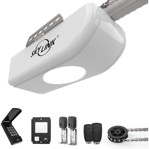 1/2HPF Garage Door Opener with Extremely Quiet DC Motor, Chain Drive and Wireless Keypad
