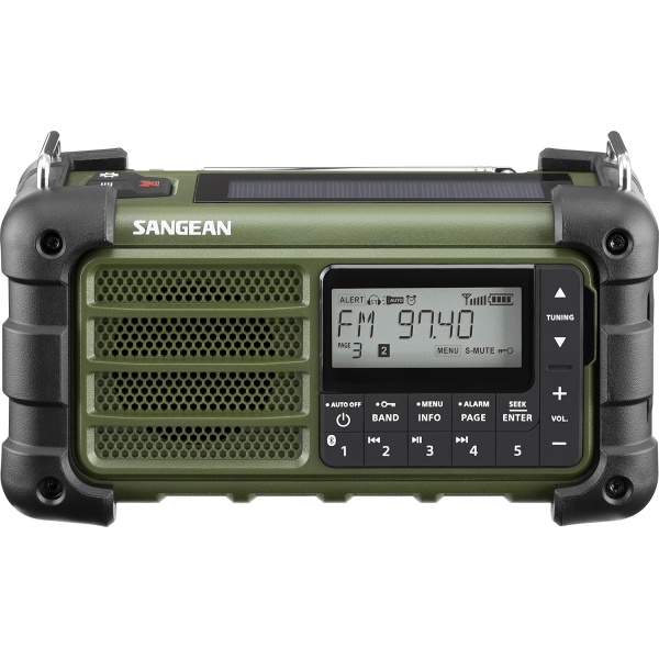 Sangean MMR-99 AM/FM-RBDS/Bluetooth/AUX/Weather/Multi-Powered Digital Tuning Emergency Radio
